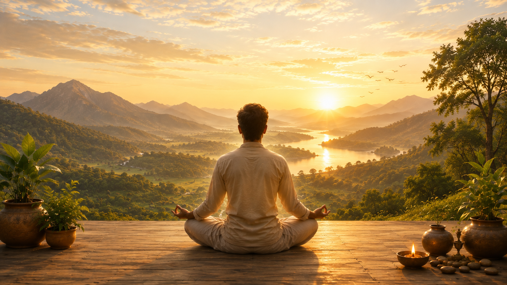 Chakra balancing yoga session